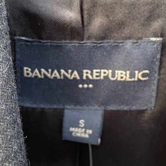 NWT New Wool Plaid Banana Republic Coat - Small - Picture 3 of 10